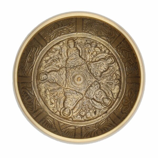Lrg Five Buddha Singing Bowl - Image 8