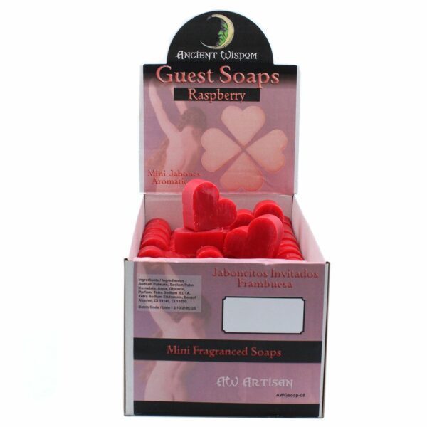 Heart Guest Soap - Raspberry - Image 5
