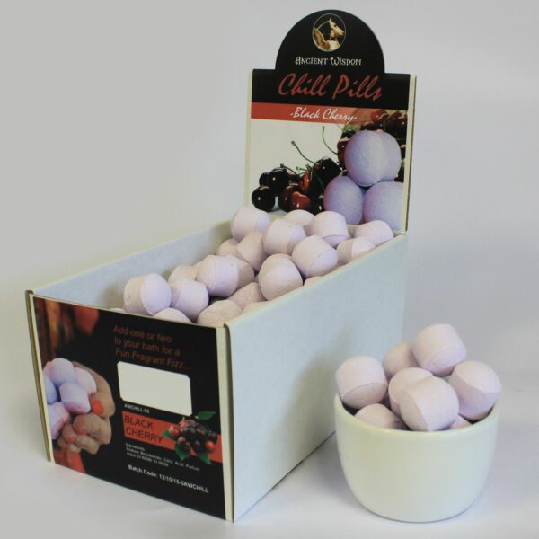 1.3Kg Box of Chill Pills (Mini Bath Bombs) - Black Cherry - Image 2