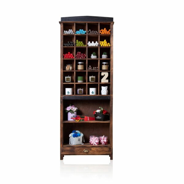 Dinner Candle Display Stand - Brownwash - Image 4