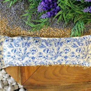Natural Cotton Wheat Bags - Blue