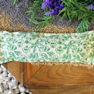 Natural Cotton Wheat Bags - Green