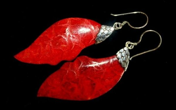 925 Silver Earrings - Leaf Drop - Image 2
