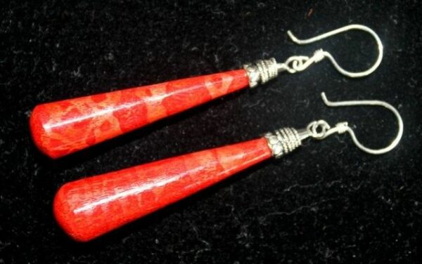 925 Silver Earrings - Long Teardrop - Image 2