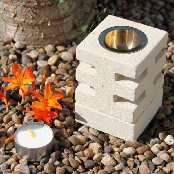 Stone Oil Burner - Abstract Cuts - Image 2