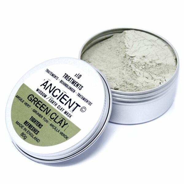 Green Clay Face Mask 80g - Image 3