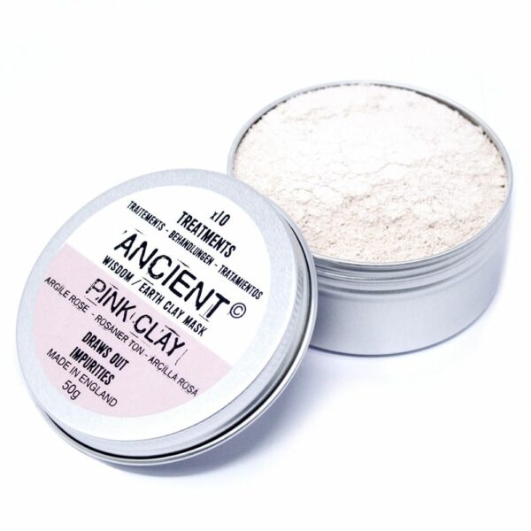 Pink Clay Face Mask 50g - Image 3