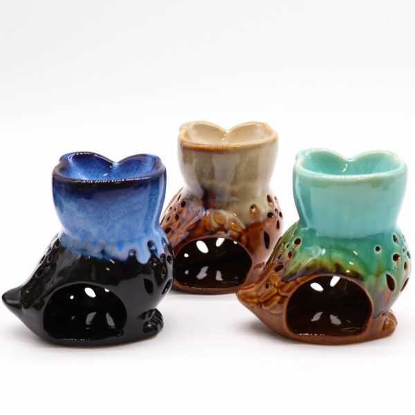 Classic Rustic Oil Burner - Owl Side-on (assorted) - Image 11