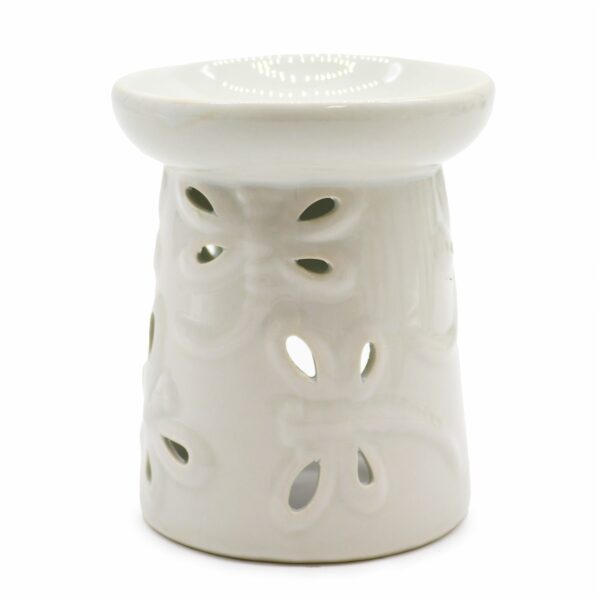 Classic White Oil Burner - Dragonfly