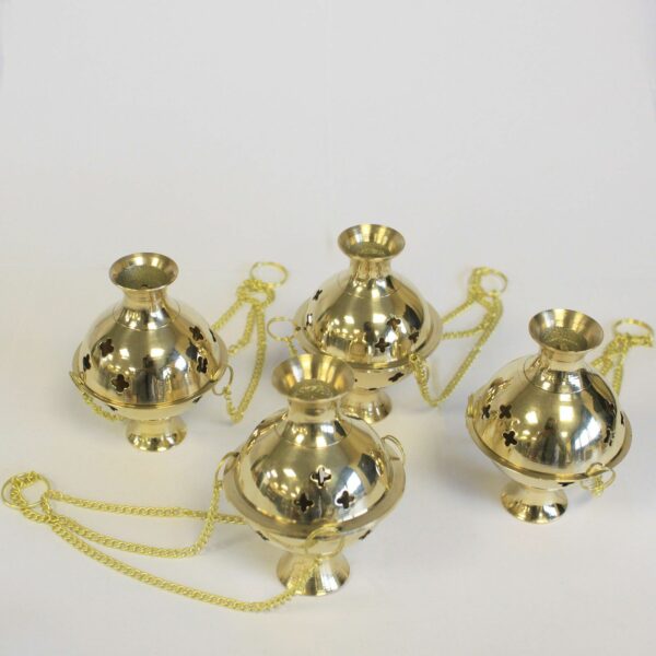 Hanging Brass Incense Burner - Image 3