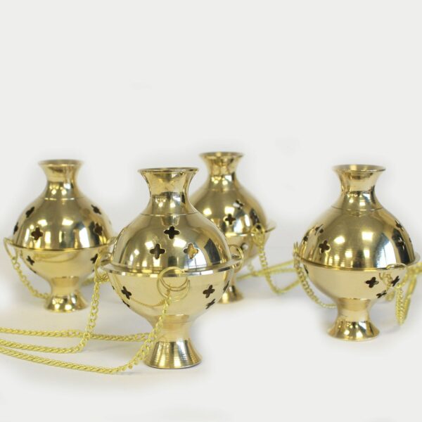 Hanging Brass Incense Burner - Image 4