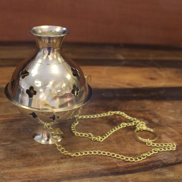 Hanging Brass Incense Burner - Image 7