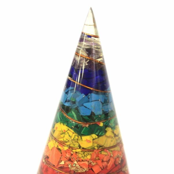 Orgonite Cone - 80mm - Multichip - Image 3