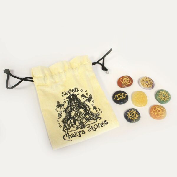 Small Stones Chakra Set (Rounded shape) - Image 2