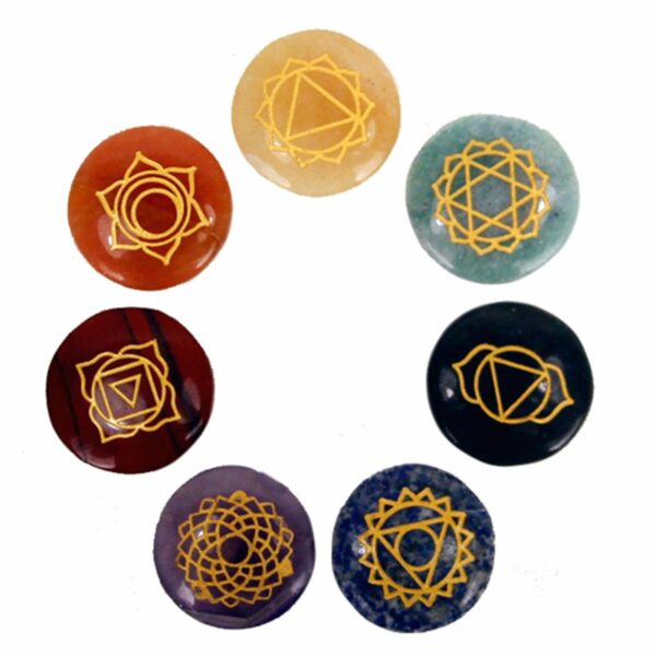 Small Stones Chakra Set (Rounded shape) - Image 3