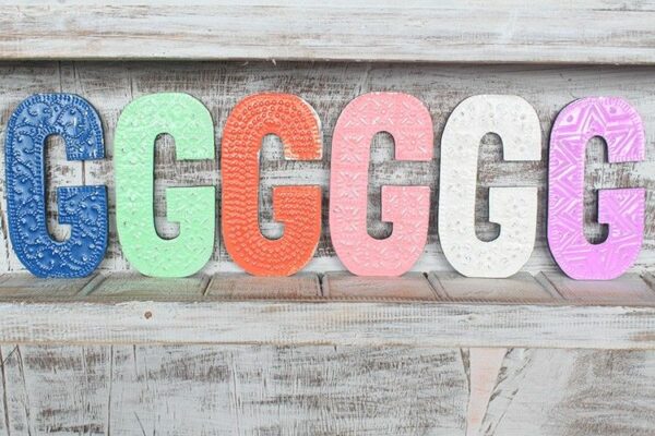 Letter "G" - Assorted Colours - 15cm - Image 2