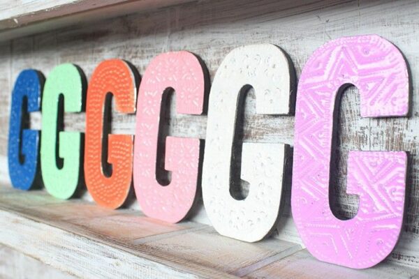 Letter "G" - Assorted Colours - 15cm - Image 3