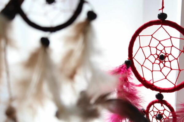 Bali Dreamcatchers - Small Heart - Turq/Pink/Purp - Image 3