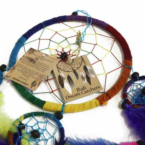 Bali Dreamcatchers - Small Heart - Turq/Pink/Purp - Image 5