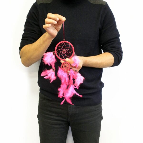Bali Dreamcatchers - Medium Round - Turq/Pink/Purp - Image 4
