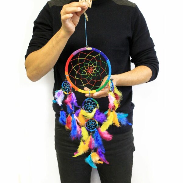 Bali Dreamcatchers - Large Round - Rainbow - Image 3
