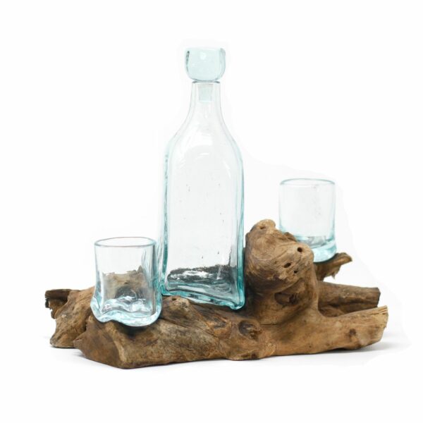 Molten Glass on Wood- Whisky Set - Image 3