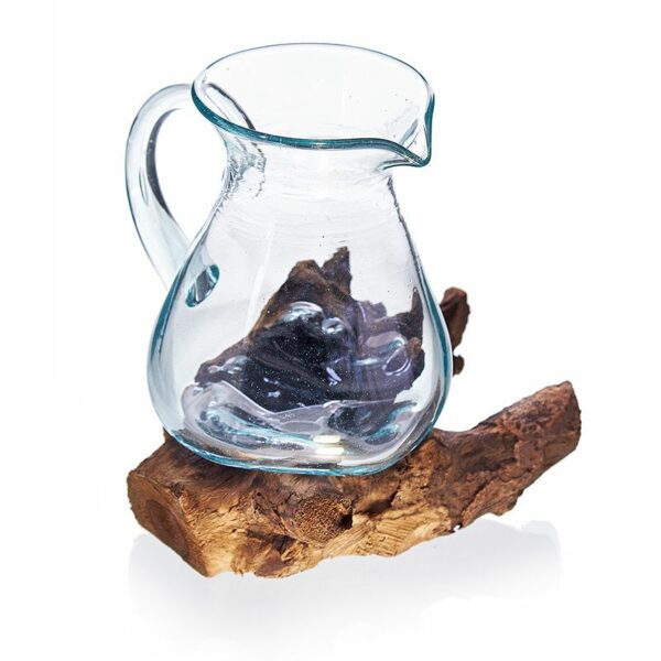 Molten Glass on Wood- Water Jug - Image 3