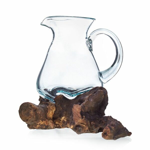 Molten Glass on Wood- Water Jug - Image 4