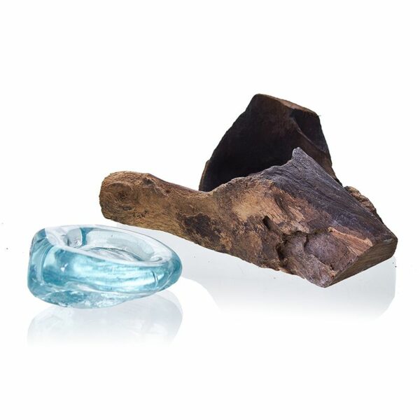 Molten Glass on Wood - Candle Holder - Image 5
