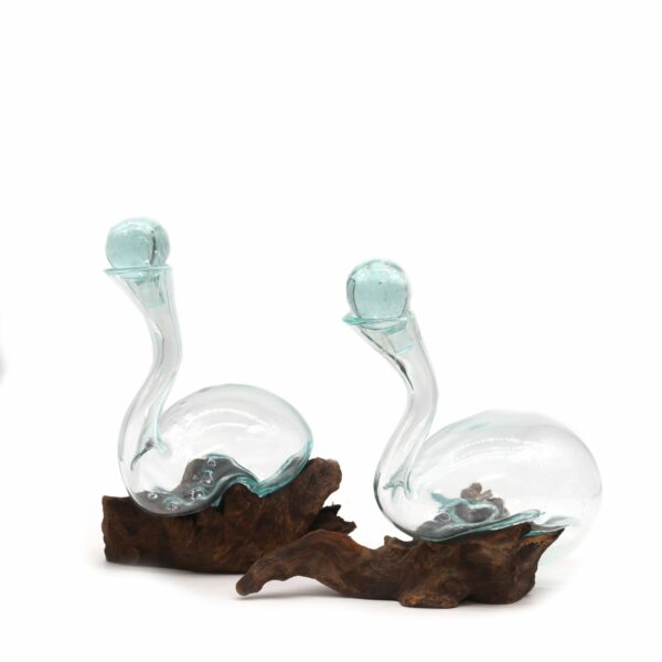 Molten Glass on Wood - Wine Decanter - Image 8