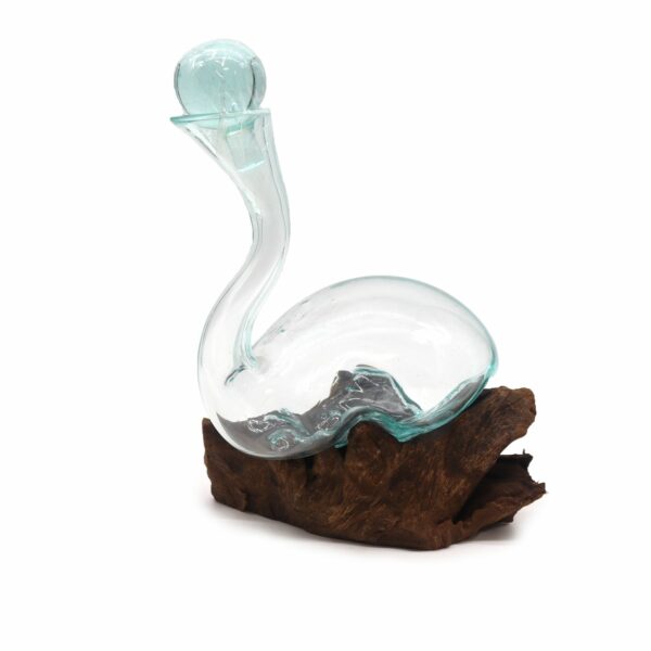 Molten Glass on Wood - Wine Decanter - Image 9