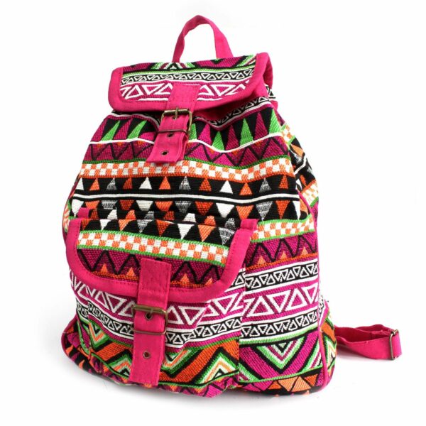 Jacquard Bag - Pink Backpack