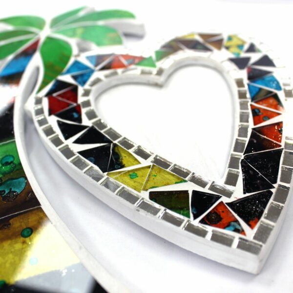 Large Mosaic Coconut Picture Frame - Double - Image 2