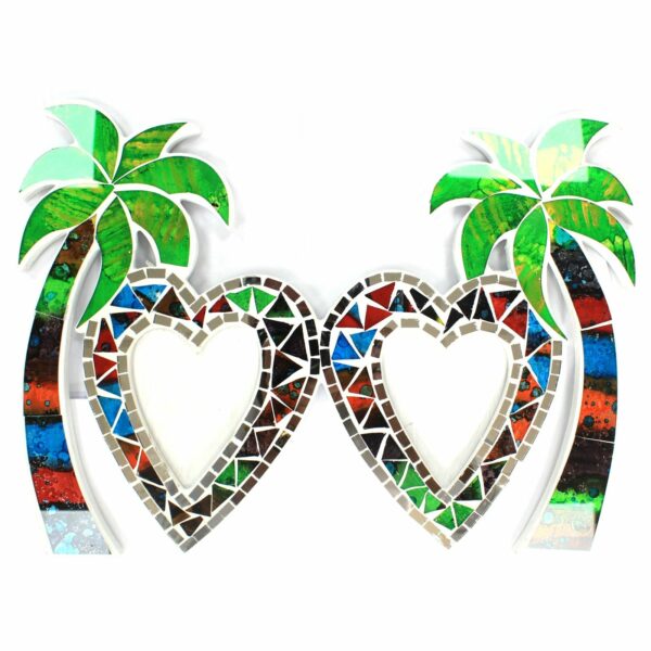 Large Mosaic Coconut Picture Frame - Double - Image 5
