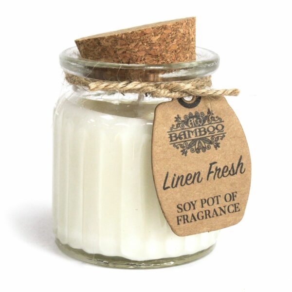 Linen Fresh Soy Pot of Fragrance Candles - Image 4