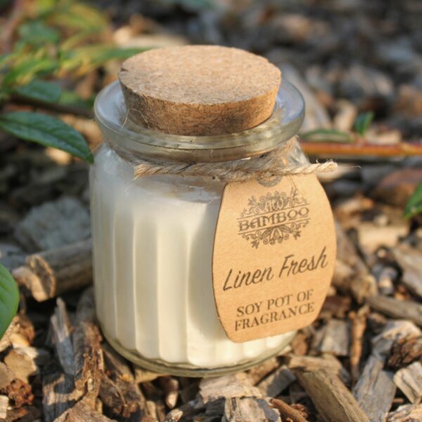 Linen Fresh Soy Pot of Fragrance Candles - Image 5
