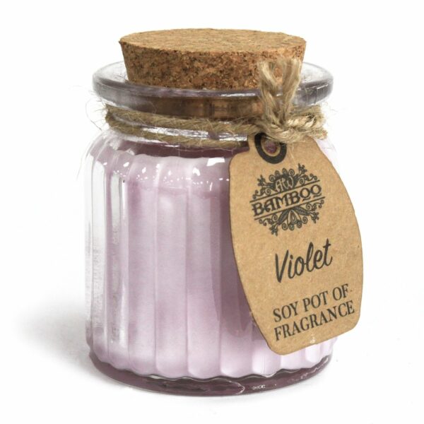 Violet Soy Pot of Fragrance Candles - Image 4