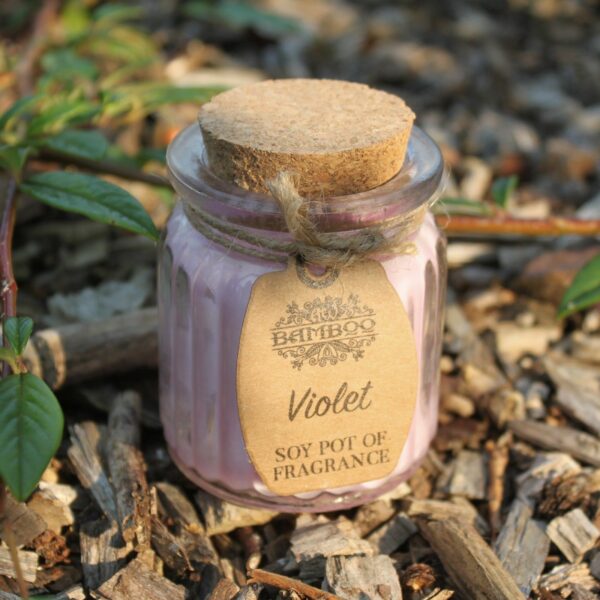 Violet Soy Pot of Fragrance Candles - Image 5