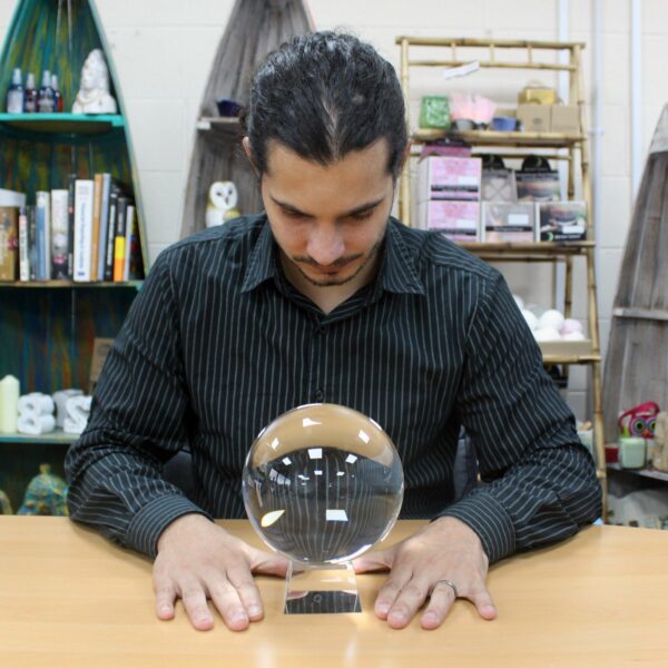 Crystal Ball on Stand 150mm - Image 5