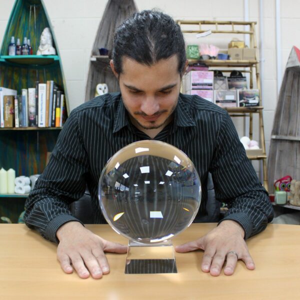 Crystal Ball on Stand 200mm - Image 5
