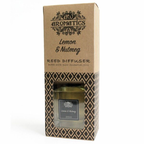 200ml Lemon & Nutmeg Essential Oil Reed Diffuser - Image 3