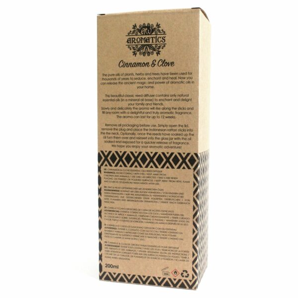 200ml Cinnamon & Clove Essential Oil Reed Diffuser - Image 4