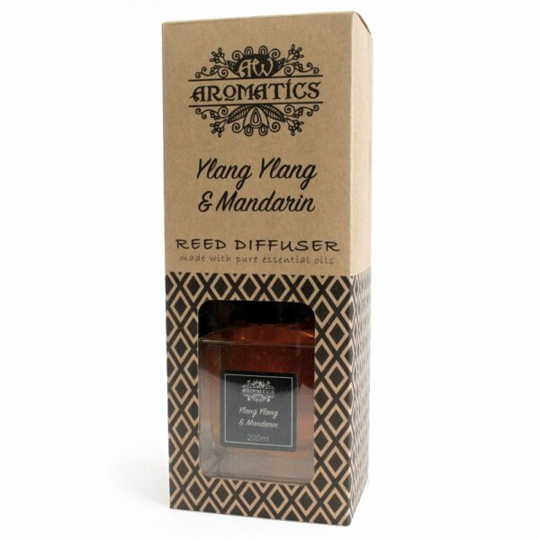 200ml Ylang Ylang & Mandarin Essential Oil Reed Diffuser - Image 3