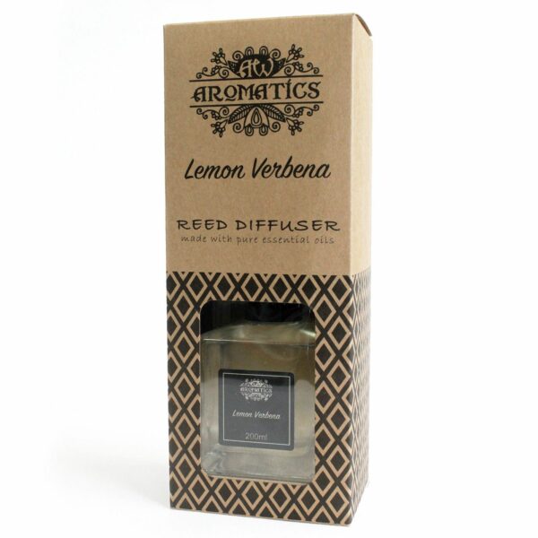 200ml Lemon Verbena Essential Oil Reed Diffuser - Image 3