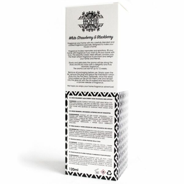 120ml Reed Diffuser - White Strawberry & Blackberry - Image 5