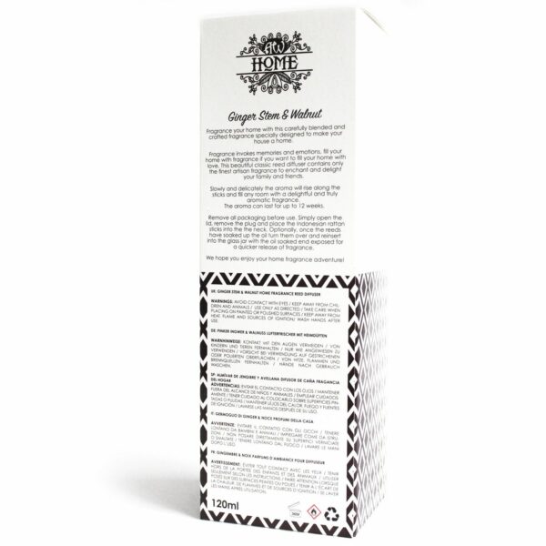 120ml Reed Diffuser - Ginger Stem & Walnut - Image 5