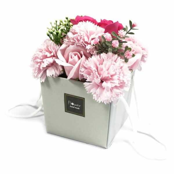 Soap Flower Bouquet - Pink Rose & Carnation - Image 5