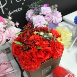Soap Flower Bouquet - Purple Flower Garden