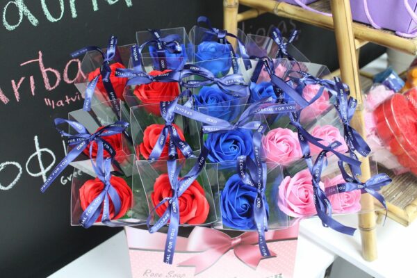 Single Rose - Blue  Rose - Image 4