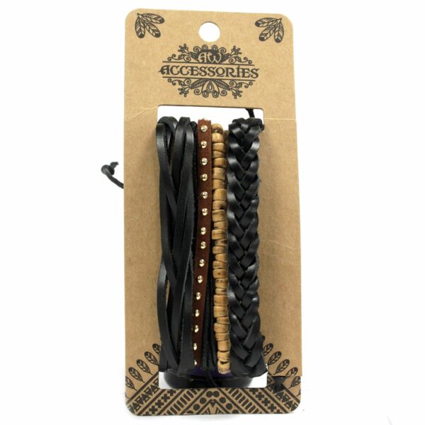 Mens Bracelet Sets - Black & Macho (asst) - Image 5